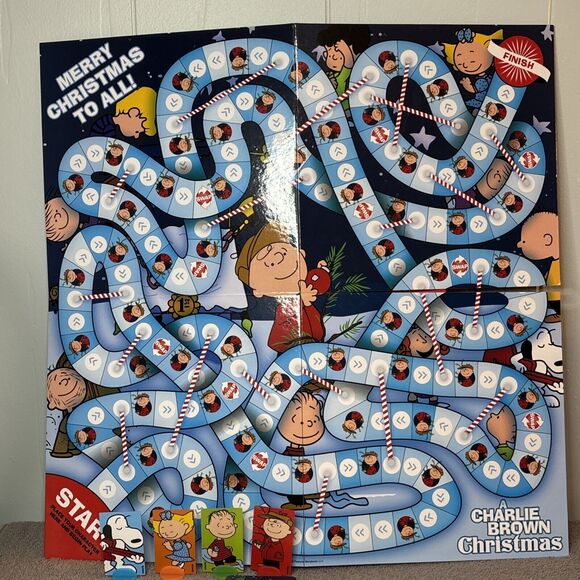 A Charlie Brown Christmas Journey Peanuts Board Game 2018 COMPLETE - Picture 4 of 10